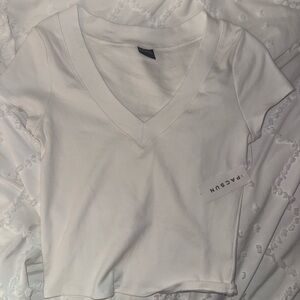 PacSun Women's Classic White V-Neck Tee